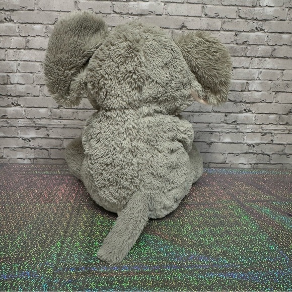 HUG FUN 20" ELEPHANT and BABY Hugging Stuffed Animal Plush Gray Pink Floppy Ears - Picture 6 of 14
